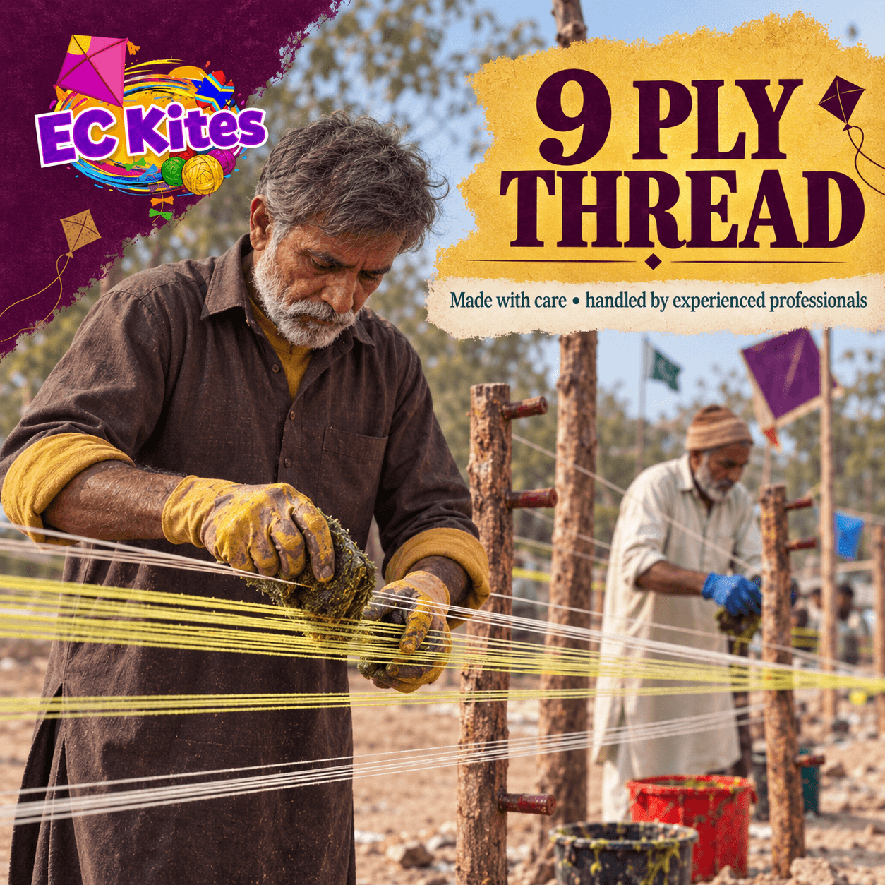 9-ply thread and experienced professionals